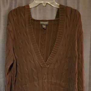 Banana Republic Women's L Brown Sweater Hoodie